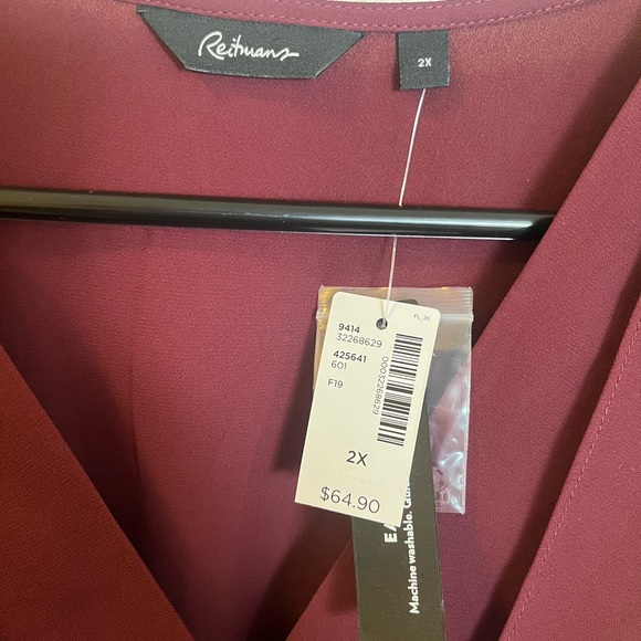 Reitmans Burgundy Dress - Picture 6 of 6